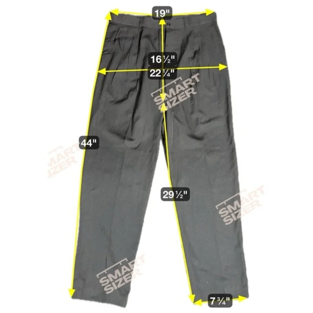 NWT Montique Men Size 36 Black Pleated Dress Pants High Rise Straight Leg Style